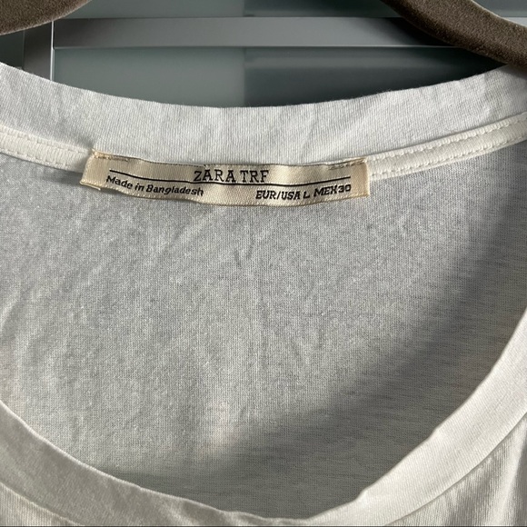 White, thin, oversized graphic tee. - Picture 4 of 4